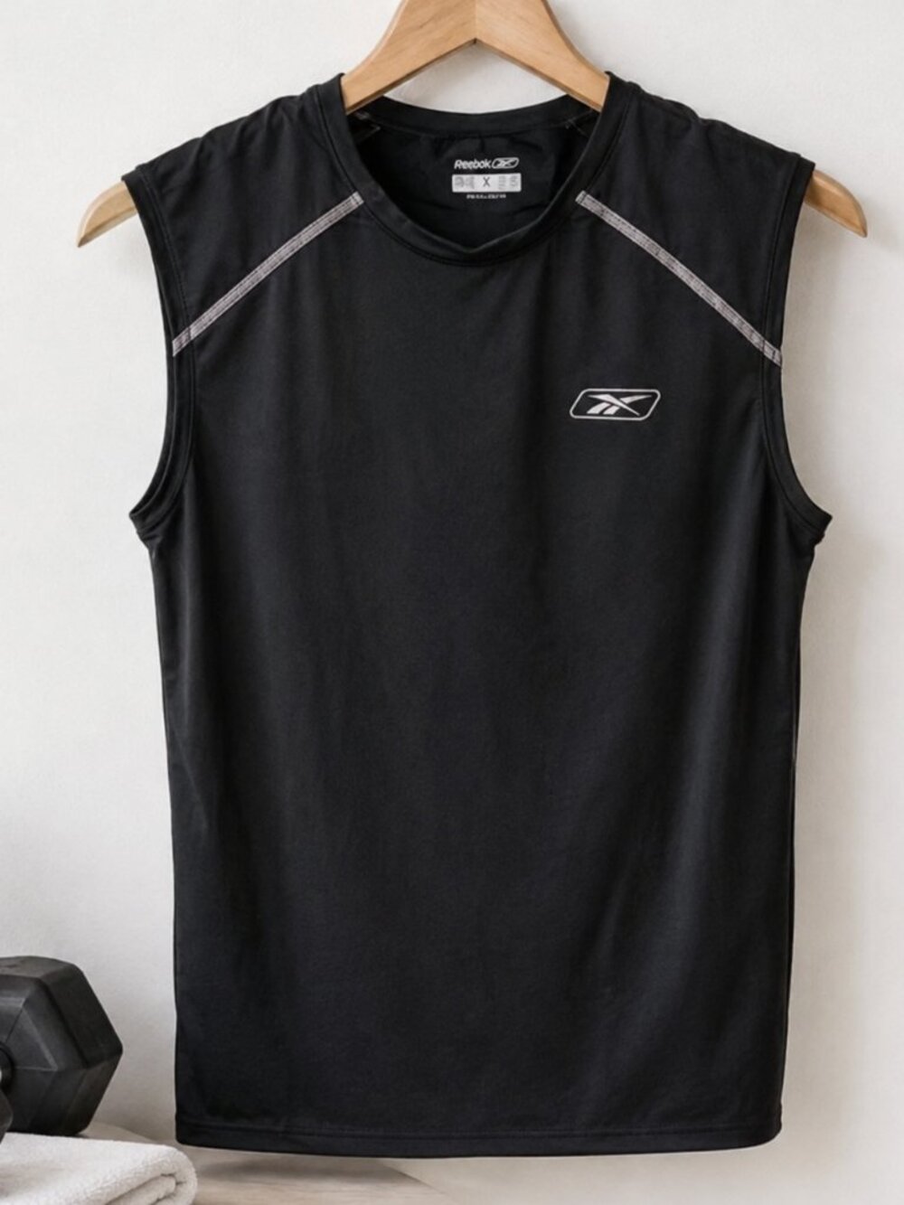 Reebok Boys Athletic Sleeveless Top | Black | Size XL